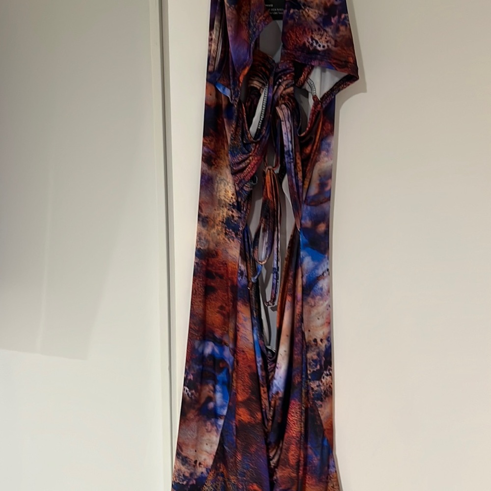 Open front dress